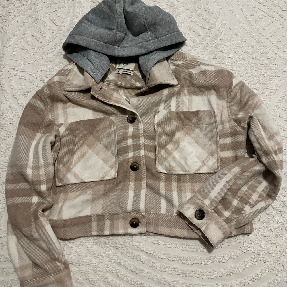 Altrd State Stoosh Plaid Jacket with removable hood L